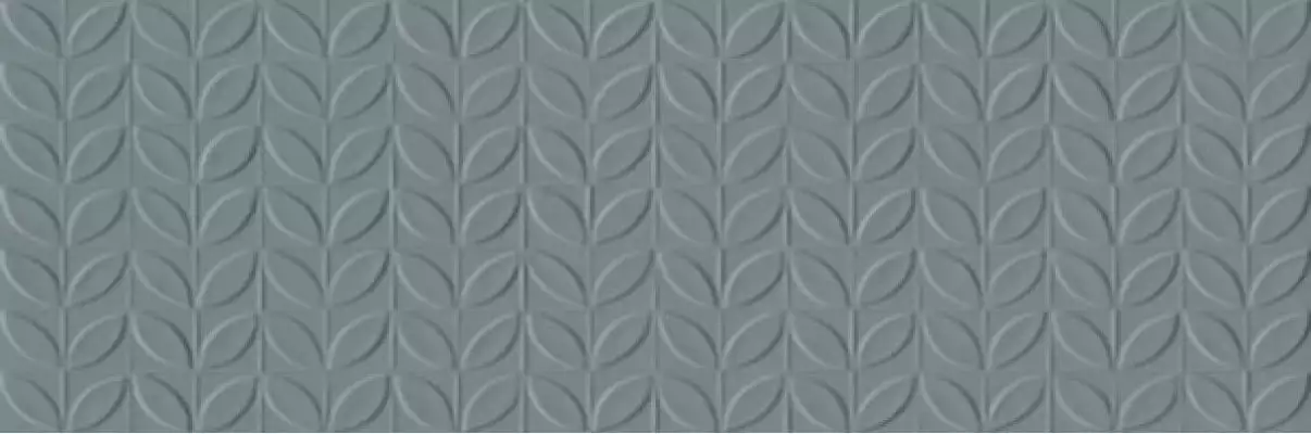 RA6R Плитка Vida Struttura Foglia 3D Azzurro Rett 30x90